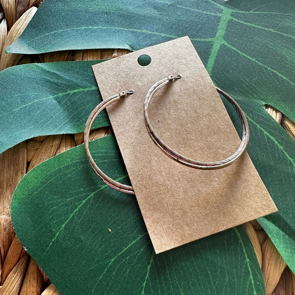 BOGO FREE SILVER HOOPS EARRINGS
